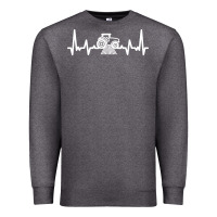 Charcoal Heather tractor Premium Sweatshirt - linhVisuals