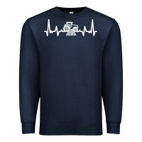 Navy tractor Premium Sweatshirt - linhVisuals