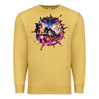 Antique Gold kimetsu no yaibathe hinokami chronicles Premium Sweatshirt - linhVisuals