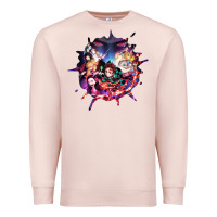 Pale Pink kimetsu no yaibathe hinokami chronicles Premium Sweatshirt - linhVisuals