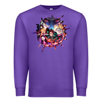 Purple kimetsu no yaibathe hinokami chronicles Premium Sweatshirt - linhVisuals