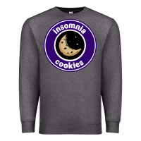 Charcoal Heather suitable-insomnia-cookies-worn Premium Sweatshirt - linhVisuals