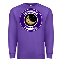 Purple suitable-insomnia-cookies-worn Premium Sweatshirt - linhVisuals