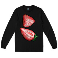 Black strawberries 1 Long Sleeve Tee - BundleAndBundleShop