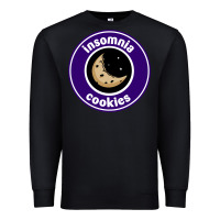 Black suitable-insomnia-cookies-worn Premium Sweatshirt - linhVisuals