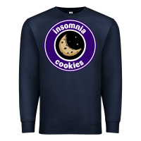 Navy suitable-insomnia-cookies-worn Premium Sweatshirt - linhVisuals