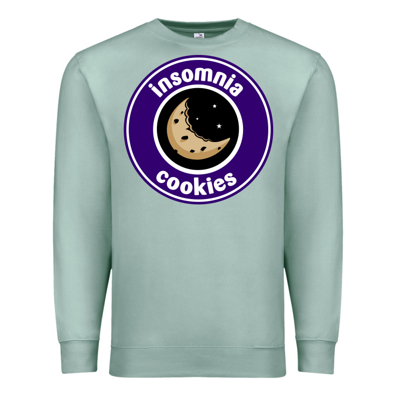 Suitable-insomnia-cookies-worn Premium Sweatshirt by linhVisuals | Teevron