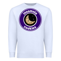 White suitable-insomnia-cookies-worn Premium Sweatshirt - linhVisuals