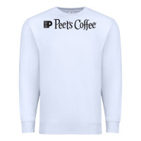 White suitable-peet's-coffee-worn Premium Sweatshirt - linhVisuals
