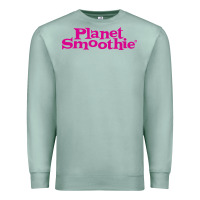 Seafoam suitable-planet-smoothie-worn Premium Sweatshirt - linhVisuals