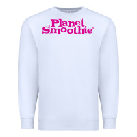 White suitable-planet-smoothie-worn Premium Sweatshirt - linhVisuals