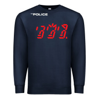 Navy the police   ghost in the machine Premium Sweatshirt - linhVisuals