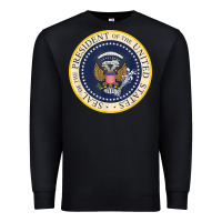 Black fake presidential seal Premium Sweatshirt - linhVisuals