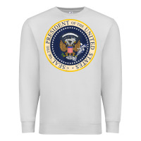 Dove Grey fake presidential seal Premium Sweatshirt - linhVisuals