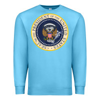 Ocean Blue fake presidential seal Premium Sweatshirt - linhVisuals