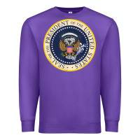 Purple fake presidential seal Premium Sweatshirt - linhVisuals