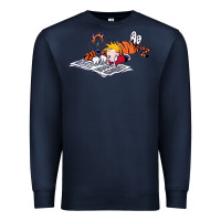 Navy calvin Premium Sweatshirt - linhVisuals