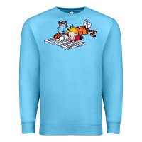 Ocean Blue calvin Premium Sweatshirt - linhVisuals