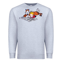 Heather Grey calvin Premium Sweatshirt - linhVisuals