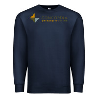 Navy Concordia University Irvine Premium Sweatshirt - linhVisuals