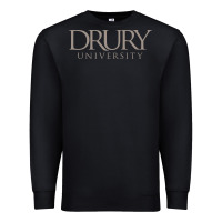 Black Drury University Premium Sweatshirt - linhVisuals