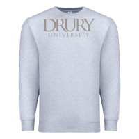 Heather Grey Drury University Premium Sweatshirt - linhVisuals