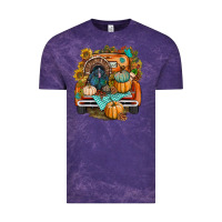Cloud Purple thanksgiving truck bbs Vintage Tee - BundleAndBundleShop