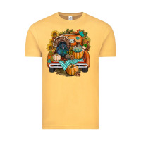 Vintage Mustard thanksgiving truck bbs Vintage Tee - BundleAndBundleShop