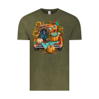 Vintage Olive thanksgiving truck bbs Vintage Tee - BundleAndBundleShop