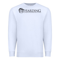 White Harding University Premium Sweatshirt - linhVisuals