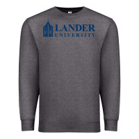 Charcoal Heather Lander University Premium Sweatshirt - linhVisuals
