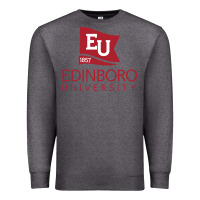 Charcoal Heather Edinboro University Premium Sweatshirt - linhVisuals