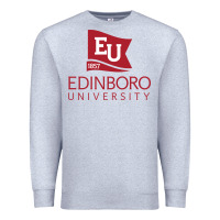 Heather Grey Edinboro University Premium Sweatshirt - linhVisuals