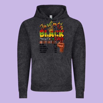 Juneteenth Black King Vintage Hoodie Designed By Lillyallendesigns