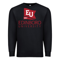 Black Edinboro University Premium Sweatshirt - linhVisuals