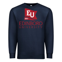 Navy Edinboro University Premium Sweatshirt - linhVisuals