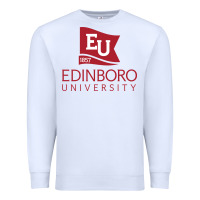White Edinboro University Premium Sweatshirt - linhVisuals