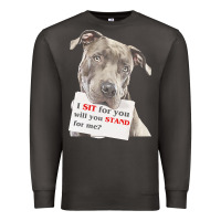 Smoke pitbull t  shirt i sit for you will you stand for me t  shirt Premium Sweatshirt - linhVisuals