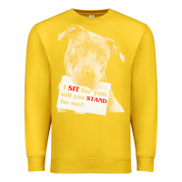 Lemon pitbull t  shirt i sit for you will you stand for me t  shirt Premium Sweatshirt - linhVisuals