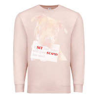 Pale Pink pitbull t  shirt i sit for you will you stand for me t  shirt Premium Sweatshirt - linhVisuals