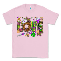 Bubblegum Pink Mardi Gras love Nurse Classic Tee - HowdyJamesFarm