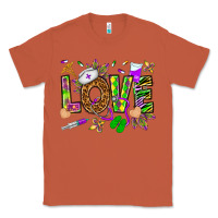 Copper Mardi Gras love Nurse Classic Tee - HowdyJamesFarm