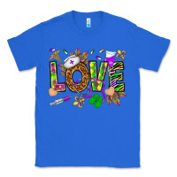 True Royal Mardi Gras love Nurse Classic Tee - HowdyJamesFarm