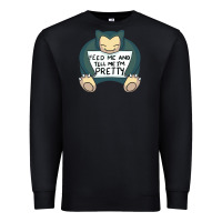 Black feed me snrlx Premium Sweatshirt - linhVisuals