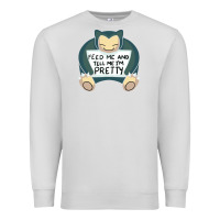 Dove Grey feed me snrlx Premium Sweatshirt - linhVisuals