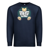 Navy feed me snrlx Premium Sweatshirt - linhVisuals