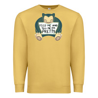 Antique Gold feed me snrlx Premium Sweatshirt - linhVisuals