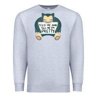 Heather Grey feed me snrlx Premium Sweatshirt - linhVisuals