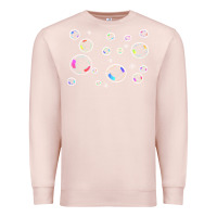 Pale Pink bubbles t  shirt bubbles t  shirt Premium Sweatshirt - linhVisuals
