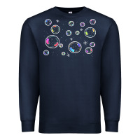 Navy bubbles t  shirt bubbles t  shirt Premium Sweatshirt - linhVisuals